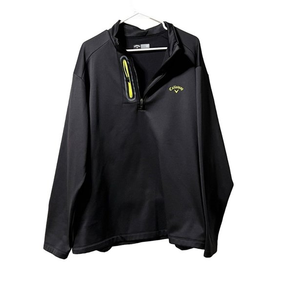 CALLAWAY THERMAL POLY  1/4 ZIP GOLF PULLOVER--2XL- Great‎ Condition - Picture 1 of 11